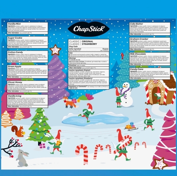 NWT Chapstick Advent Calendar 12 Days Of Christmas Lip Balm - Picture 2 of 4